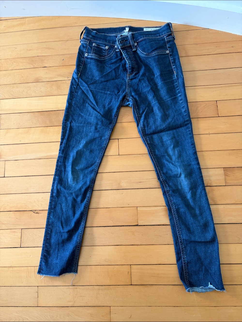 rag & bone Dark Indigo 10 inch rise Skinny Jeans 26